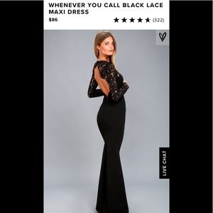 Beautiful Elegant Long Black formal dress!